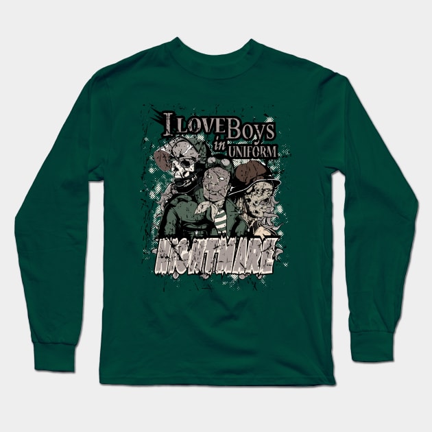 Nightmare Boys Uniform Long Sleeve T-Shirt by Dark Planet Tees